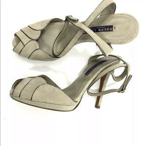 Ralph Lauren Collection Purple Label Peep Toe Heel